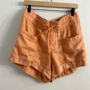 Linen shorts Athleta peach sz 12 EUC